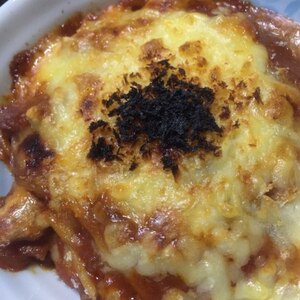 トマト風味ハヤシをリメイク♡なんちゃってラザニア♡